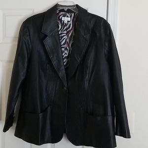 Womens Plus-size Leather Jacket